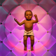 An animatronic baby at the London Science Museum. Photo: Getty
